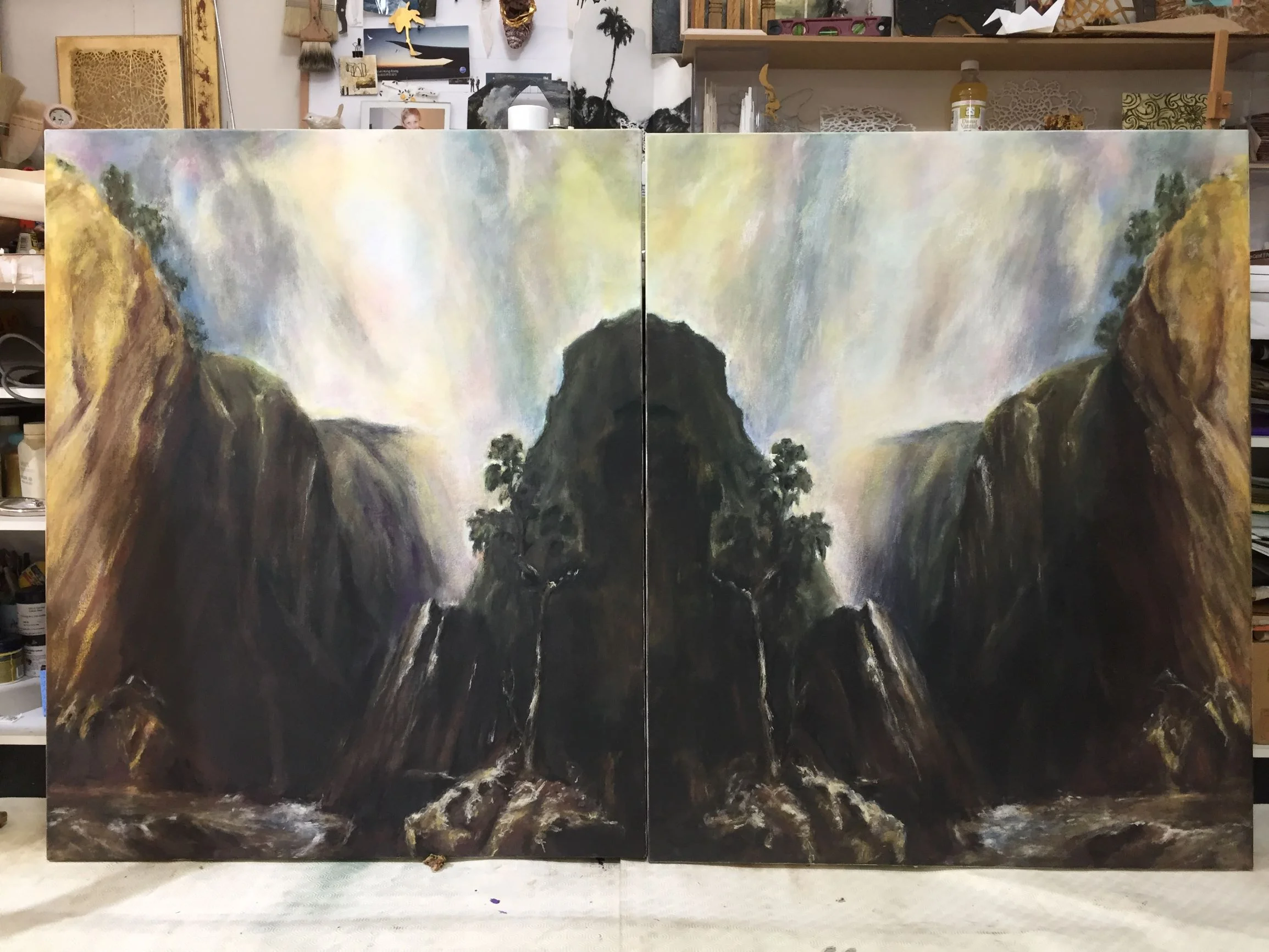 "Stimming &amp; the Great Outdoors" Diptych