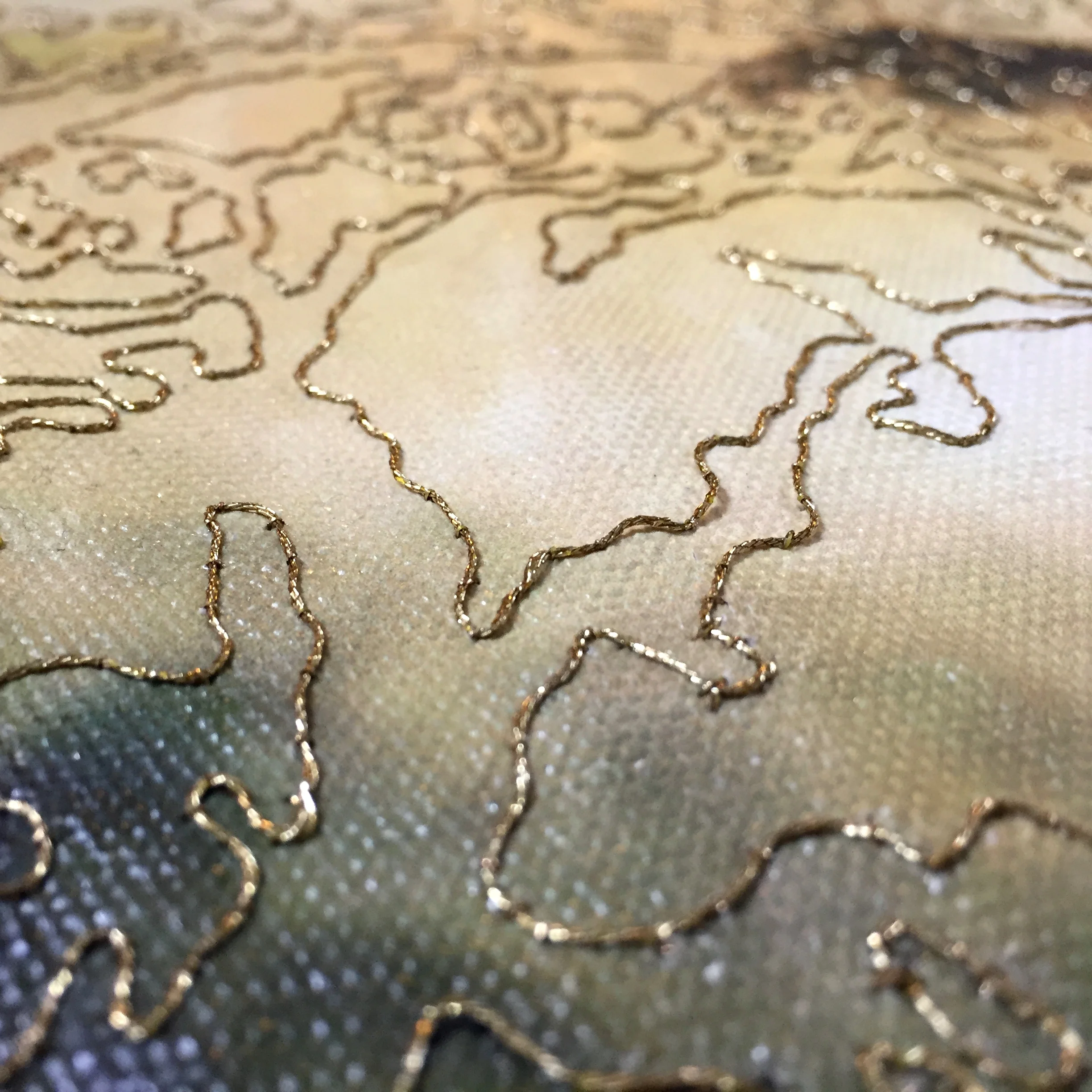 The Artist in Her Studio [backdrop detail]