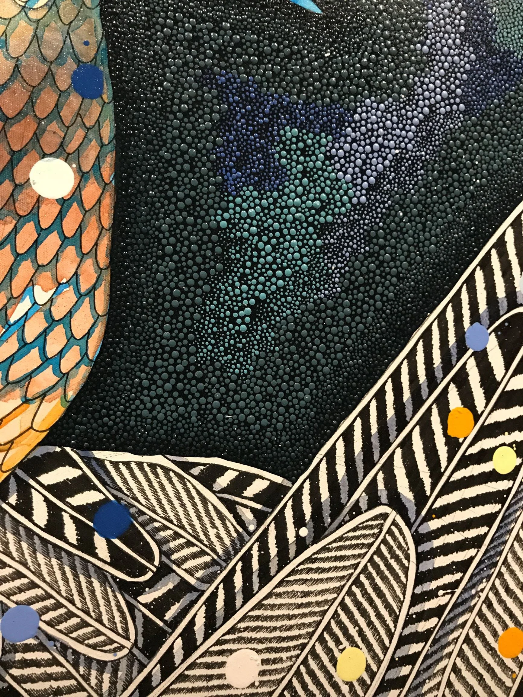Mad detail. I think Ive figured out what paint she uses for those dots but I’m not telling