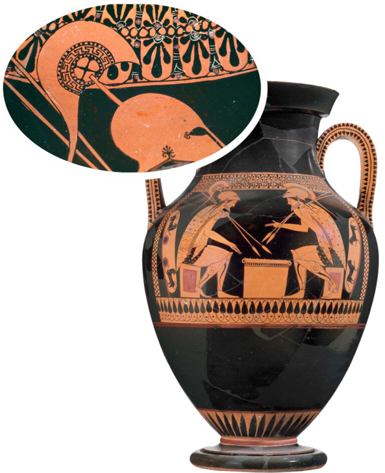 The Andokides Painter, amphora with Achilles & Ajax, c.525-520 BC. Museum of Fine Arts, Boston.jpg