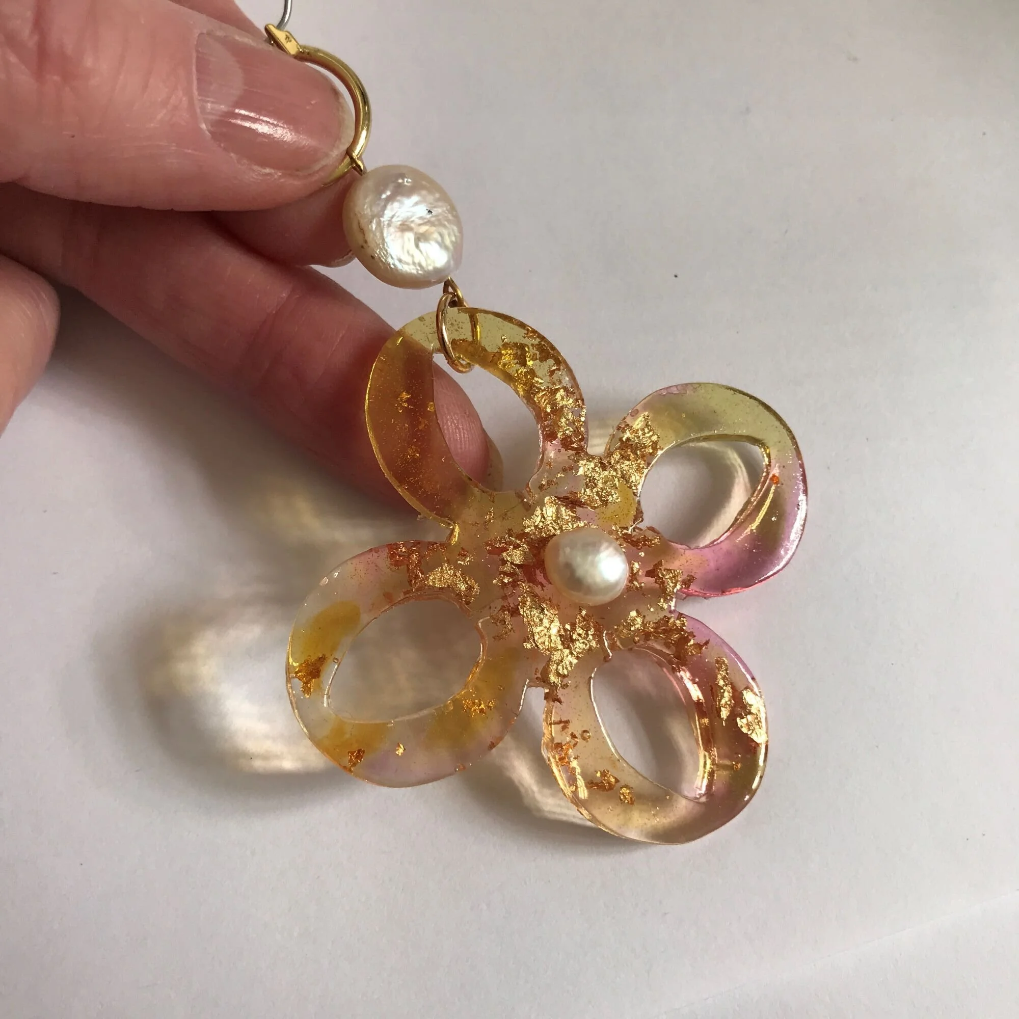 Quatrefoil earrings #L