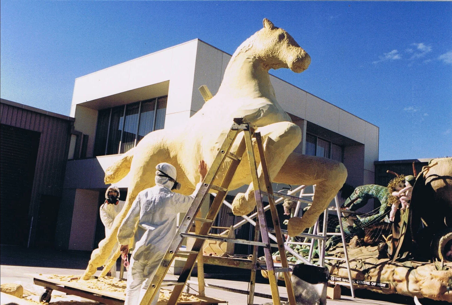 "Tenma" really huge sculpture of horse with wings, Brisbane Qld