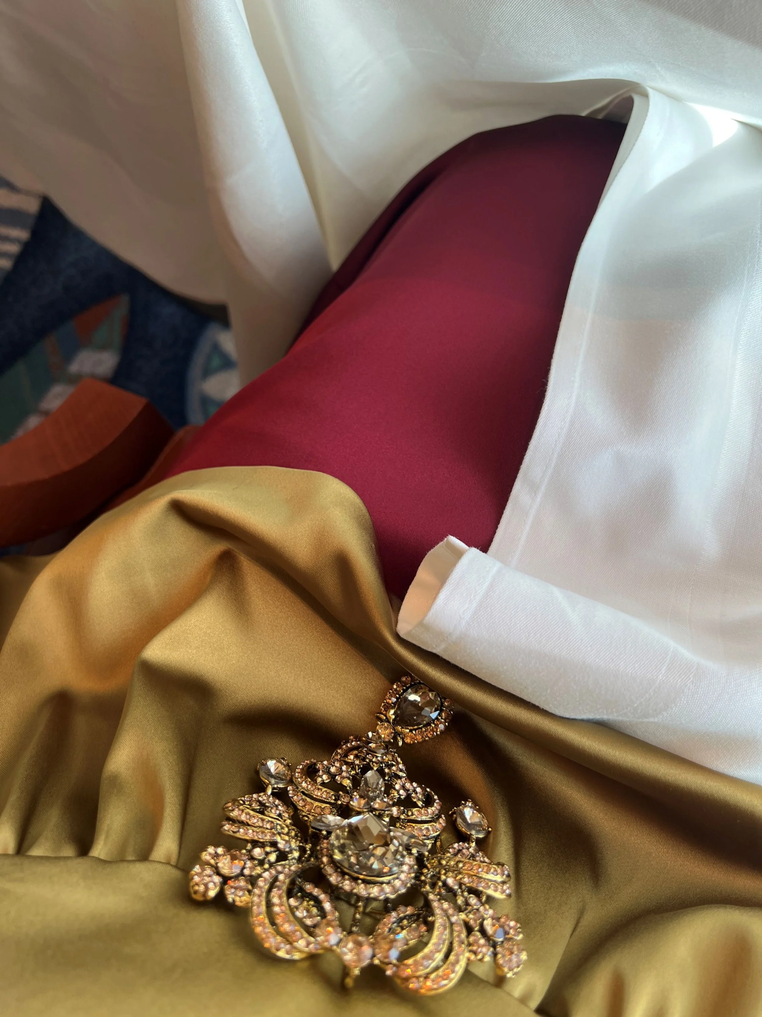 Black tie Christmas outfit sewing