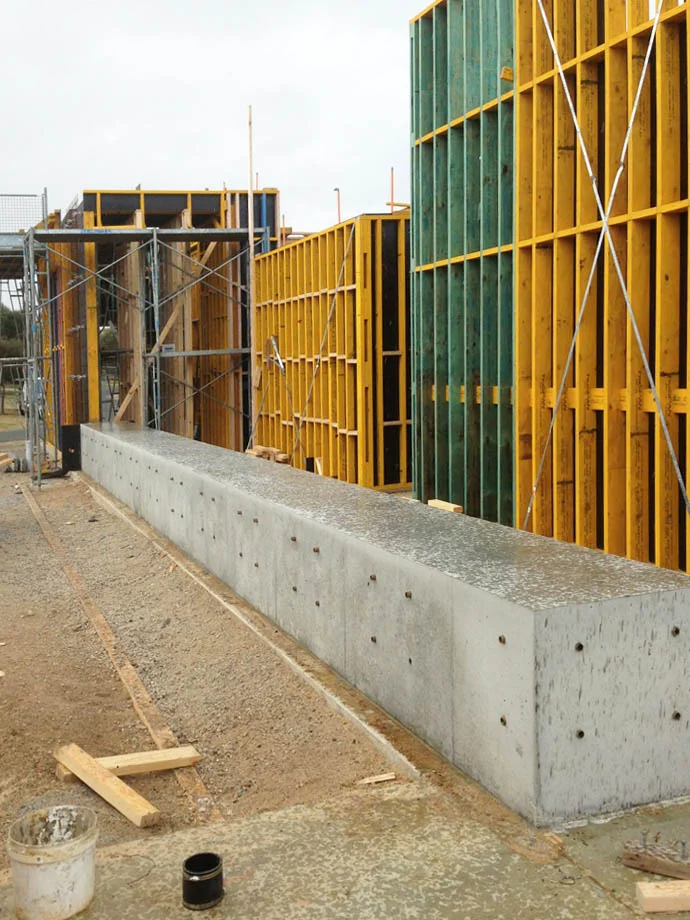 Torquay House, first insitu concrete pour
