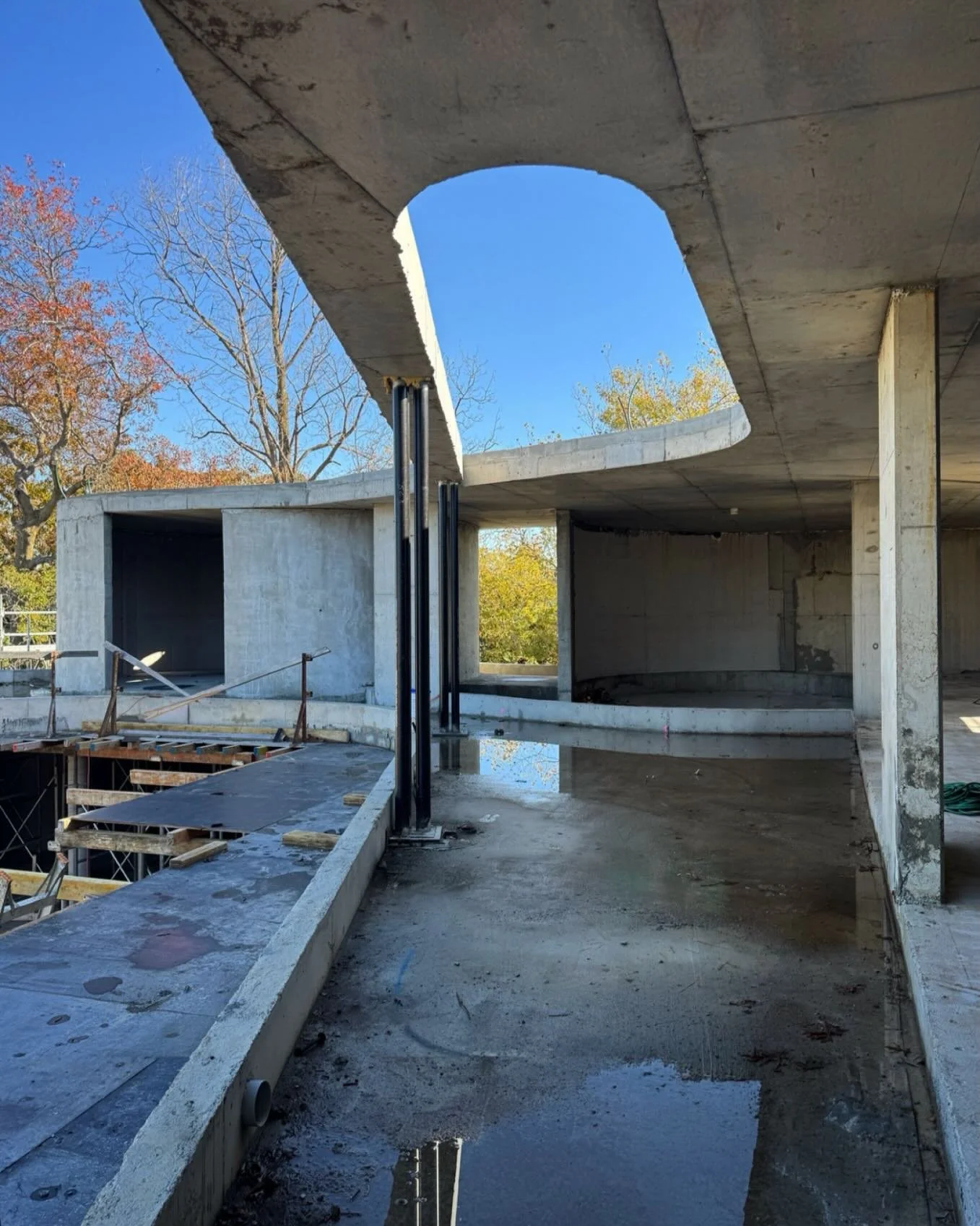 @auhaus Canterbury House. Concrete structure in, ready for stone cladding.