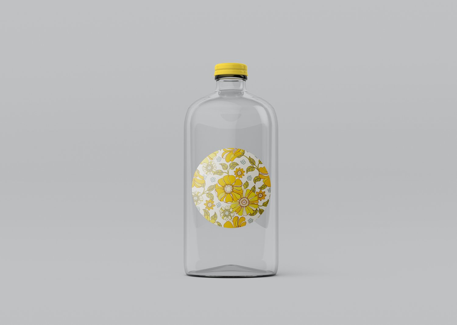 Clear Glass Juice Bottles PSD Mockup — Sean Dove