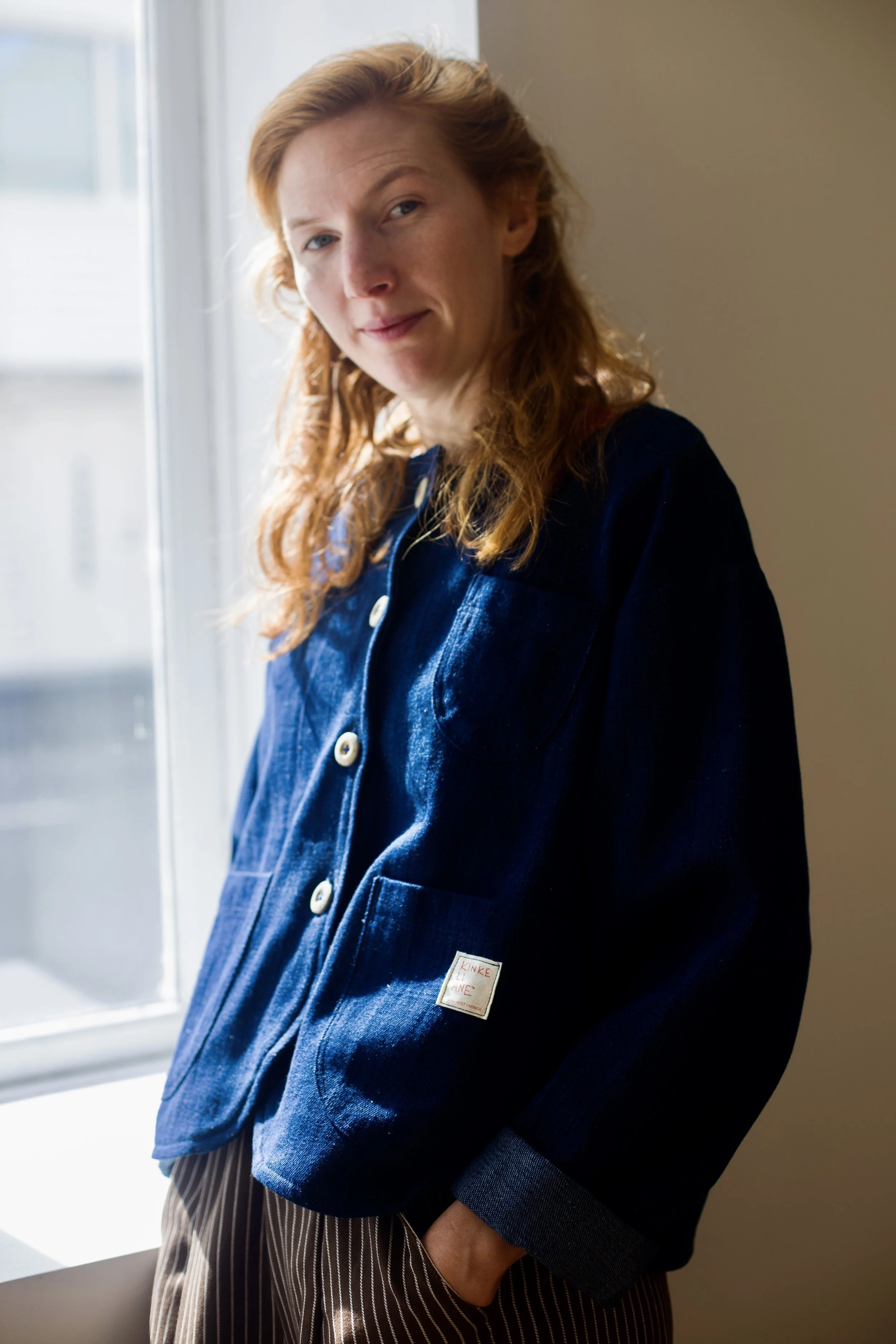  Håndvevd og håndspunnet denim, vevd uten strøm 