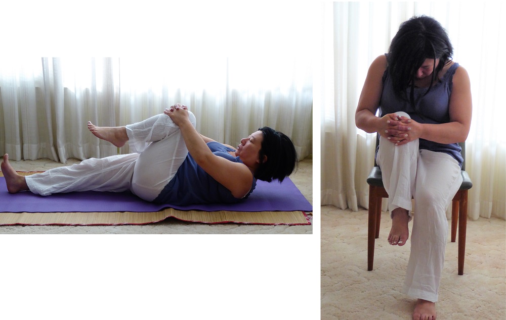 Leg lock pose