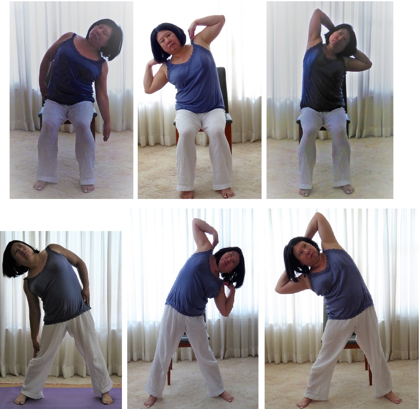 Seated/standing side bend