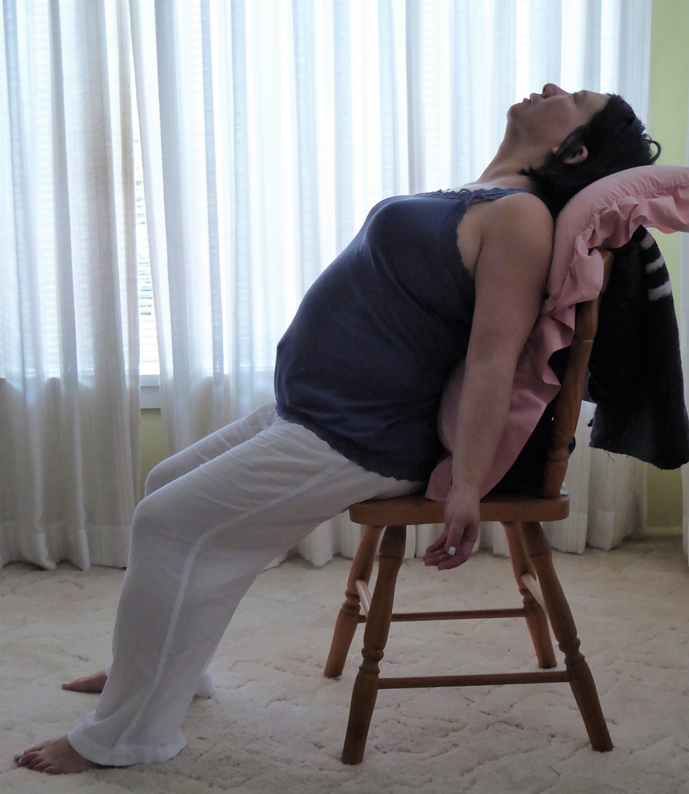 Supported upper back bend