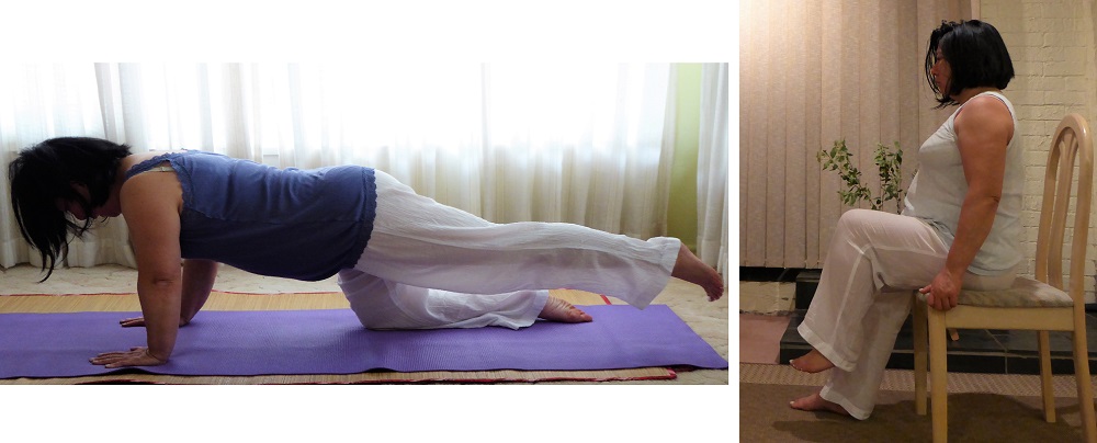 Balancing cat or Single knee lift