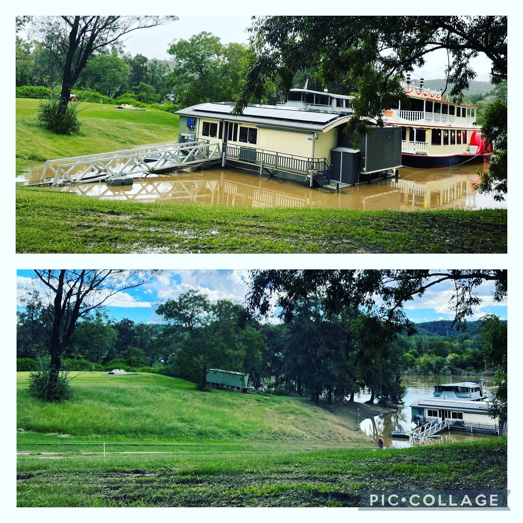 Nepean Belle manages floods on the Nepean River