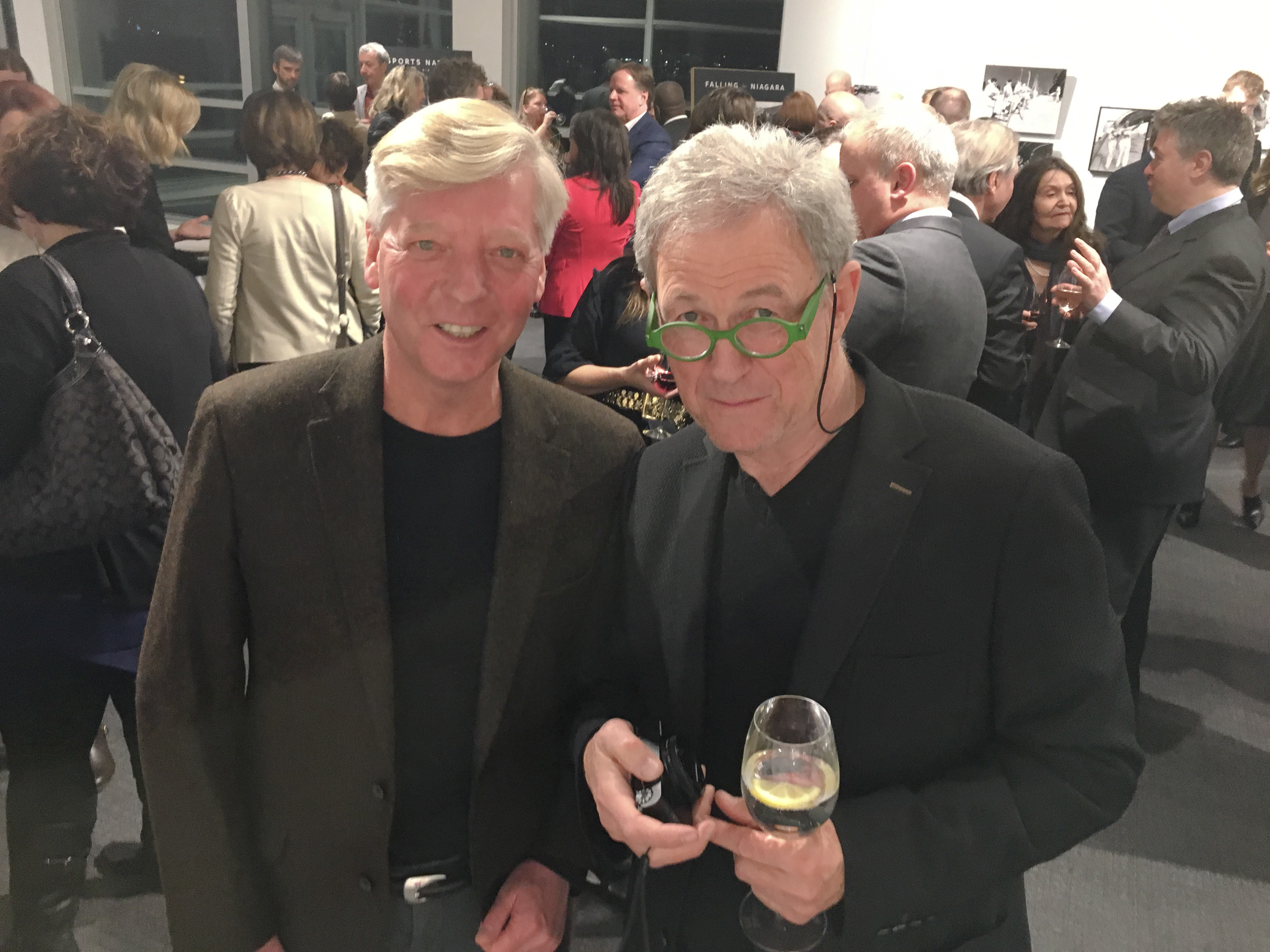 Stephen Gorman and legendary Canadian photographer Yuri Dojc at the reception.