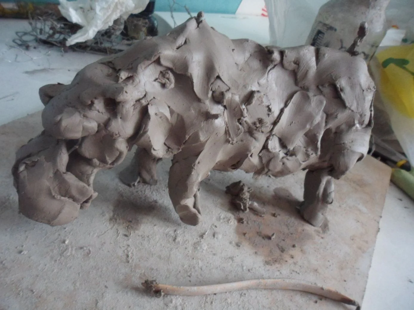 This was my first attempt at my hippo which proved a chunky challenge and probably would have not suited the boisterous Bennett household.
