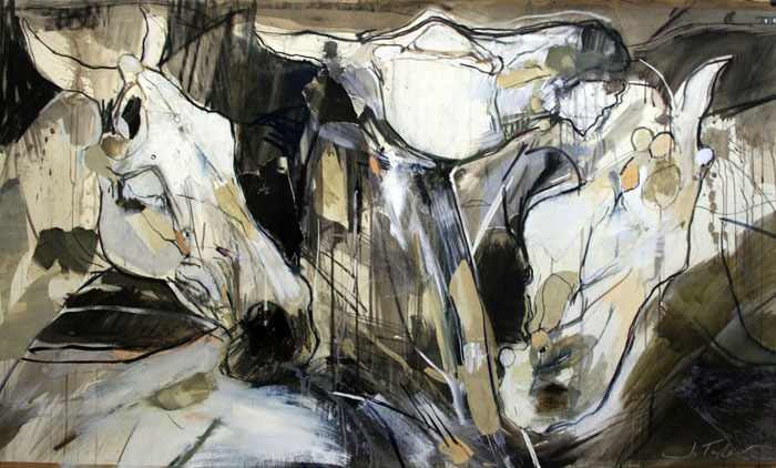 Fighting Horses © Jo Taylor jotaylorart.com