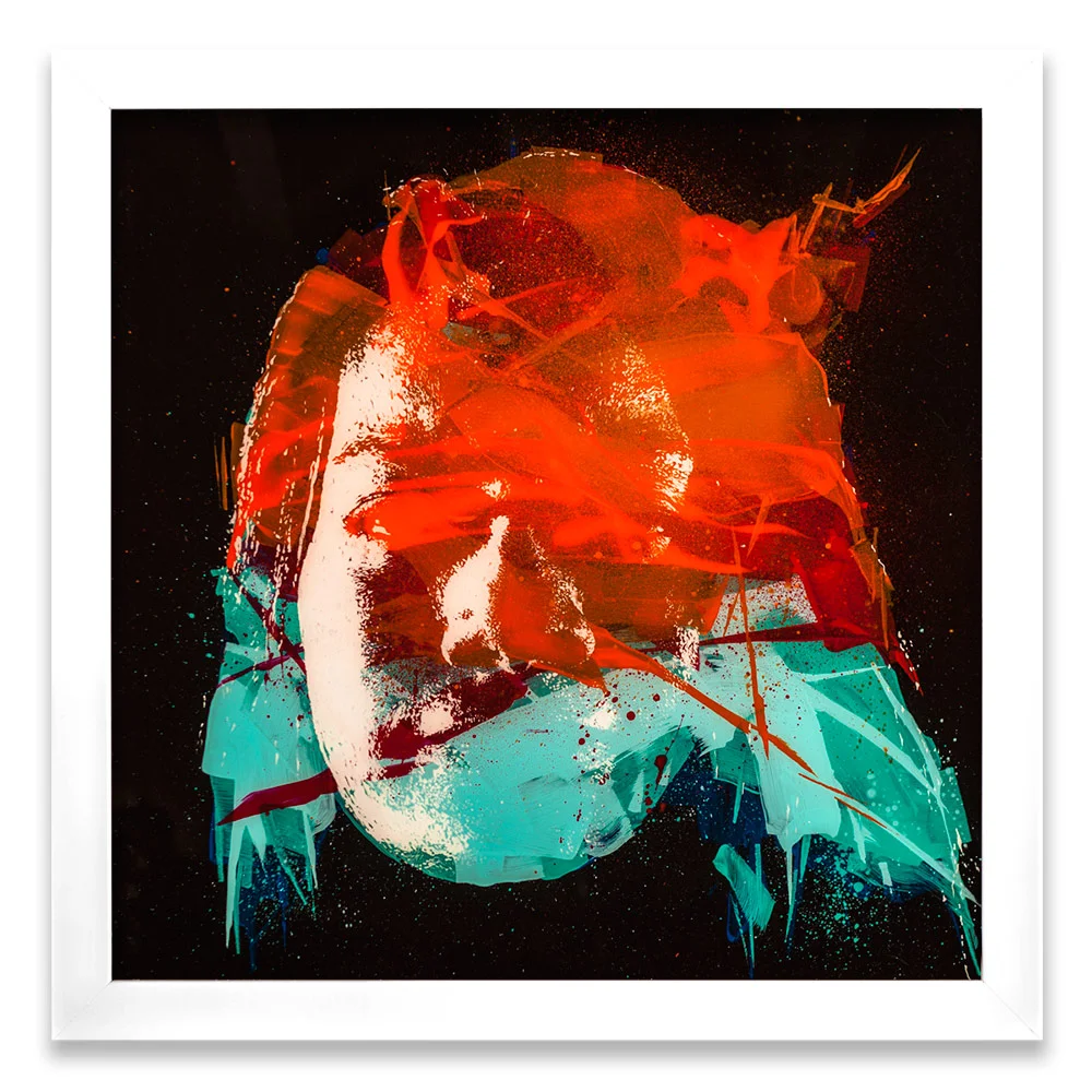 Annabel Entropy γ Enamel, Acrylic and Spray Paint on Plexiglass 26" x 26" $500 Includes a 1 Inch White Wood Frame SOLD