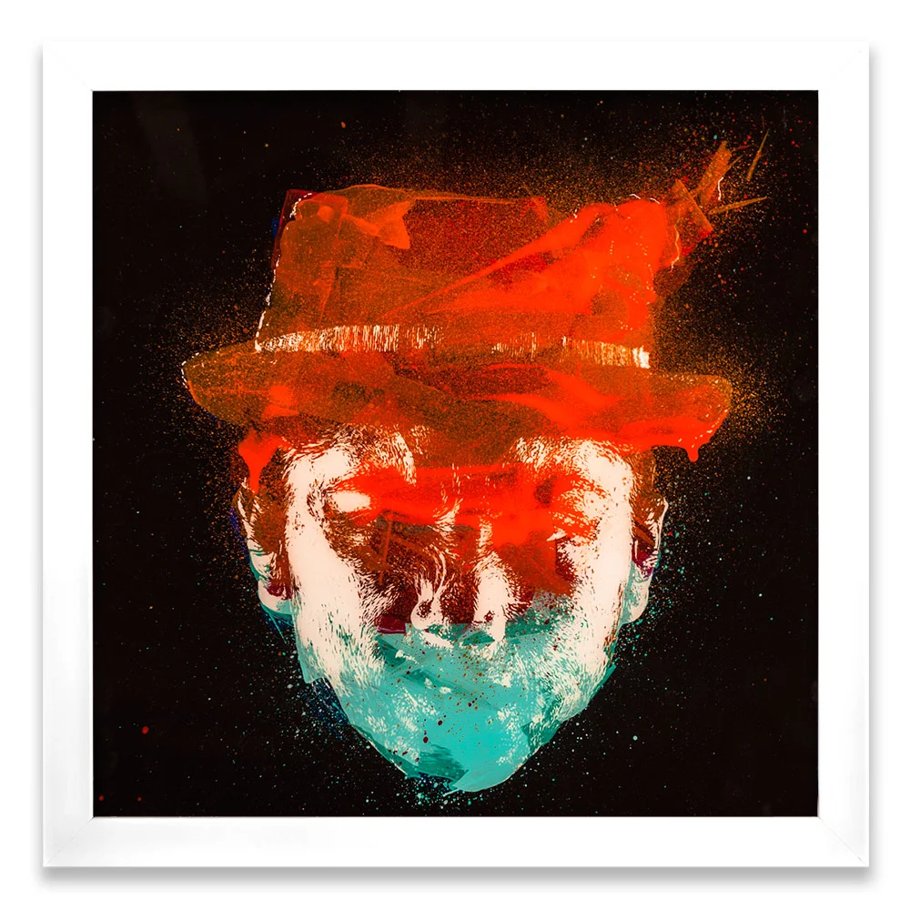 Krish Entropy α Enamel, Acrylic and Spray Paint on Plexiglass 26" x 26" $500 Includes a 1 Inch White Wood Frame SOLD