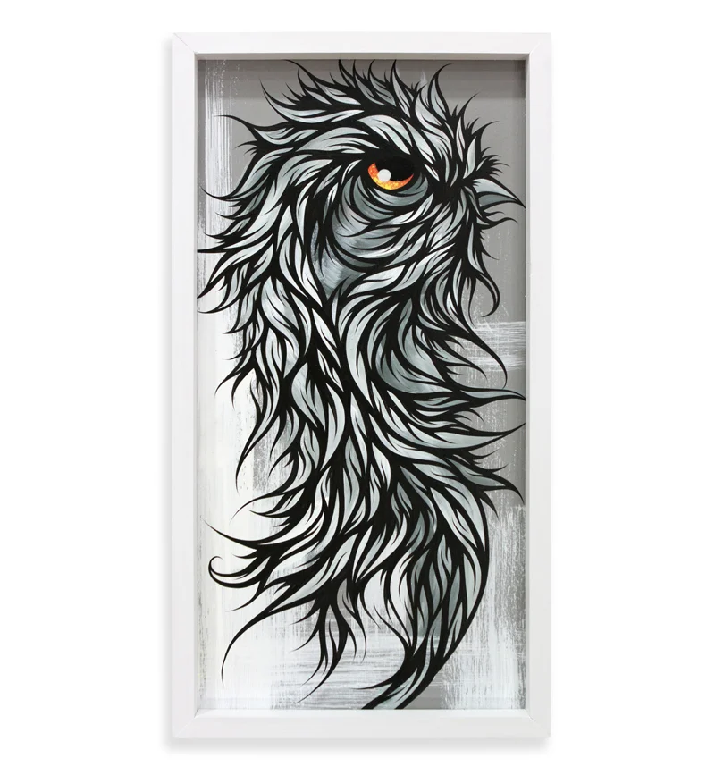 Sweeny Spray Paint & Acrylic on Cradled Wood Panel 13 x 25 $300 SOLD