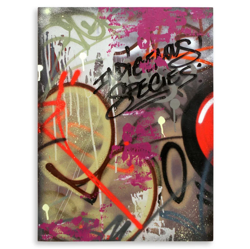 Indigenous Species Aerosol on Wood 18" x 24" $750 SOLD