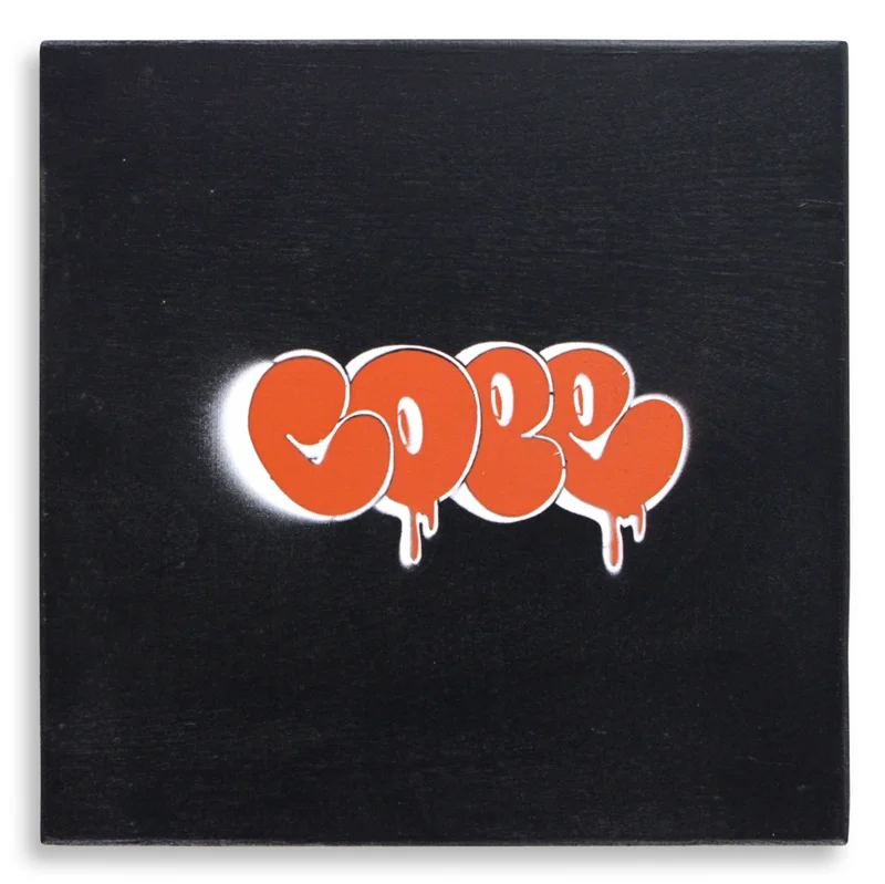 Detroit Stencil Series 1 Aerosol on Wood 12" x 12" $250 SOLD