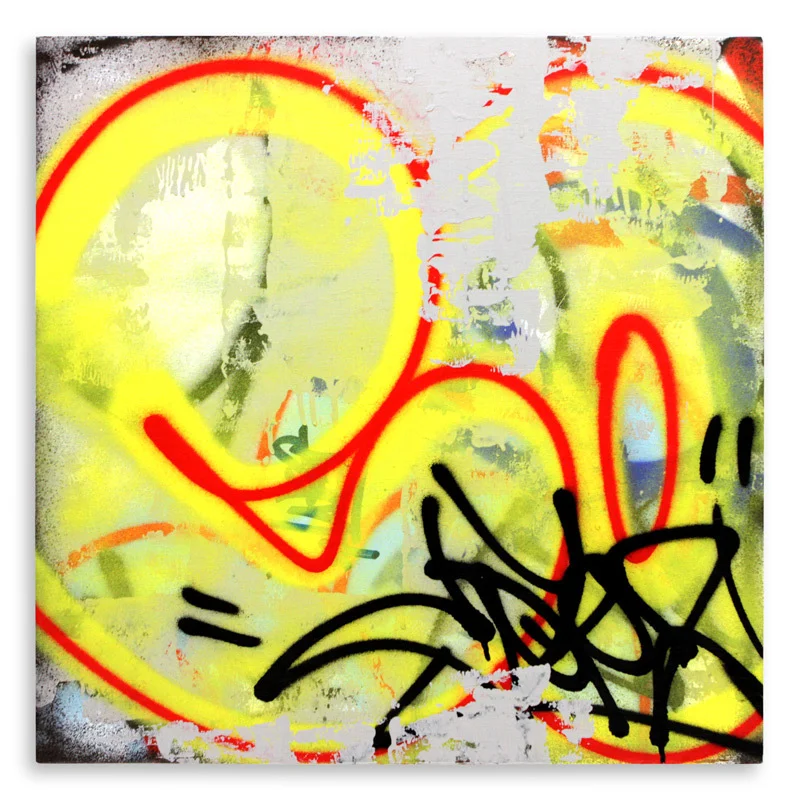 Detroit Series 17 Aerosol on Wood 24" x 24" $850
