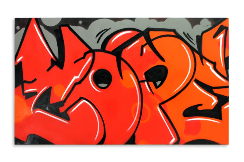 Detroit Series 18 Aerosol on Canvas 60" x 36" $2,500