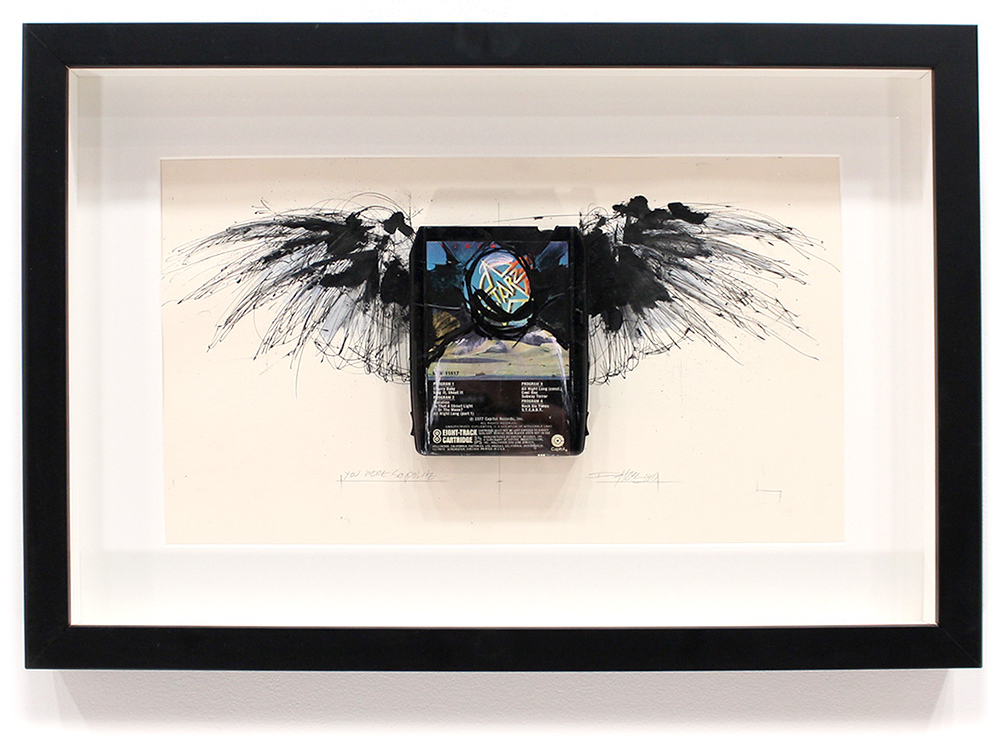 You Were So Polite - Starz 'Violation' 8-Track, Archival Paper Framed in Shadow Box 22" x 14.5" Framed in Shadowbox SOLD