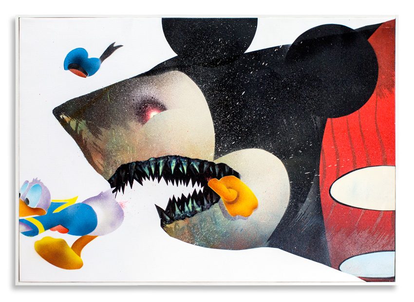 Cici Nestpas Une Mickey Mouse Acrylic on Canvas 27" x 19" $1,400 Click Here to Purchase