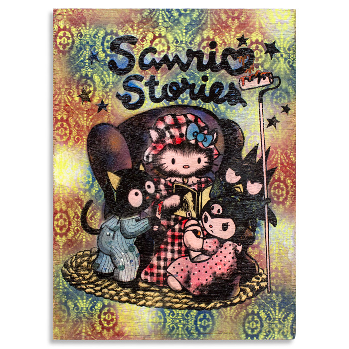 Sanrio Stories Acrylic, House Paint & Aerosol on Cradled Wood 18" x 24" x 2.5" $400 Click Here to Purchase
