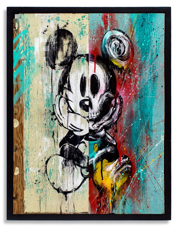 Reclaimed Youth 18 x 24 Inches Framed: 19.5 x 25.25 x 1 Inches Aerosol, Acrylic, on Reclaimed Wood SOLD