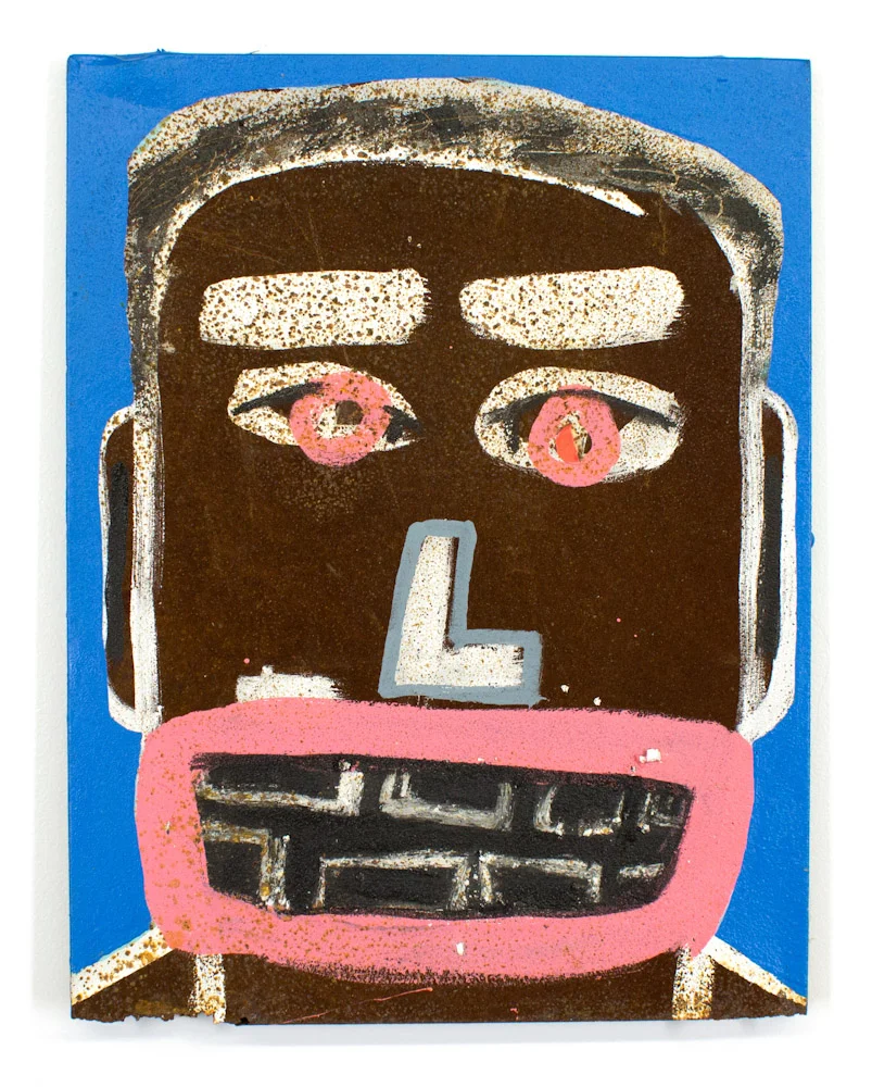 Tyree Guyton Lowdown - 1997 Mixed Media on Metal 18 x 13.75 x .5 inches Salvaged from the City Of Detroit demolition of the H eidelberg Project in 1999 $3,500.00
