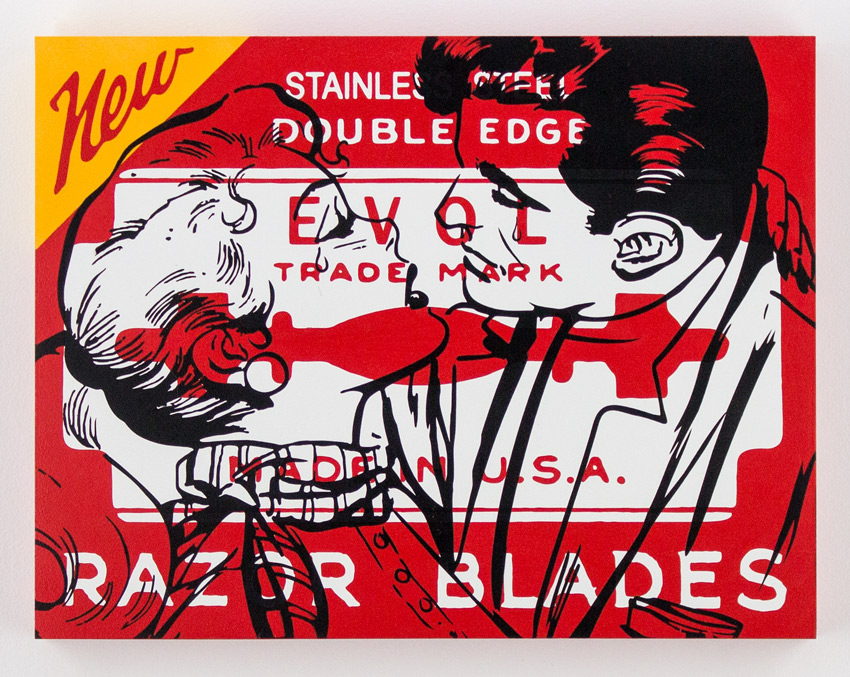 Ben Frost The Double Edge Edition of 6 18 x 14 x 1.75 inches - Aerosol on Cradled Wood Panel Click here for additional info