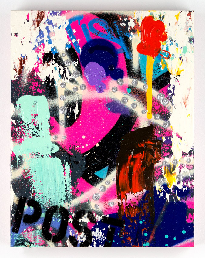Cope2 Consistency - 3/5 Series Of 5 Original Paintings 18 x 14 x 1.75 inches - Mixed Media on Cradled Wood Panel