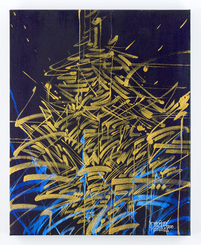 Defer Manifest One 18 x 24 x 1.5 inches - Acrylic on Cradled Canvas Panel Click here for additional info