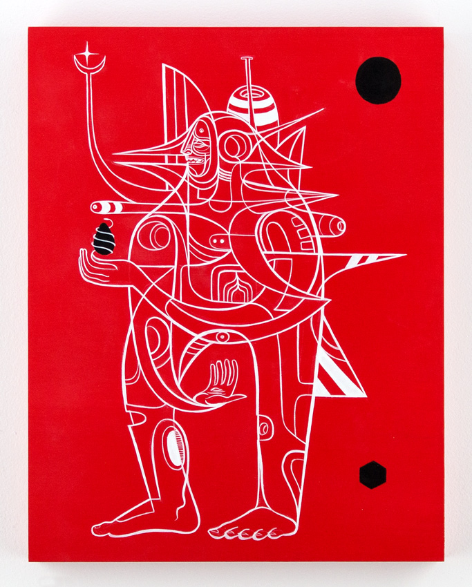 Doze Green Aeon1 14 x 18 x 1.75 inches - Acrylic on Cradled Wood Panel SOLD