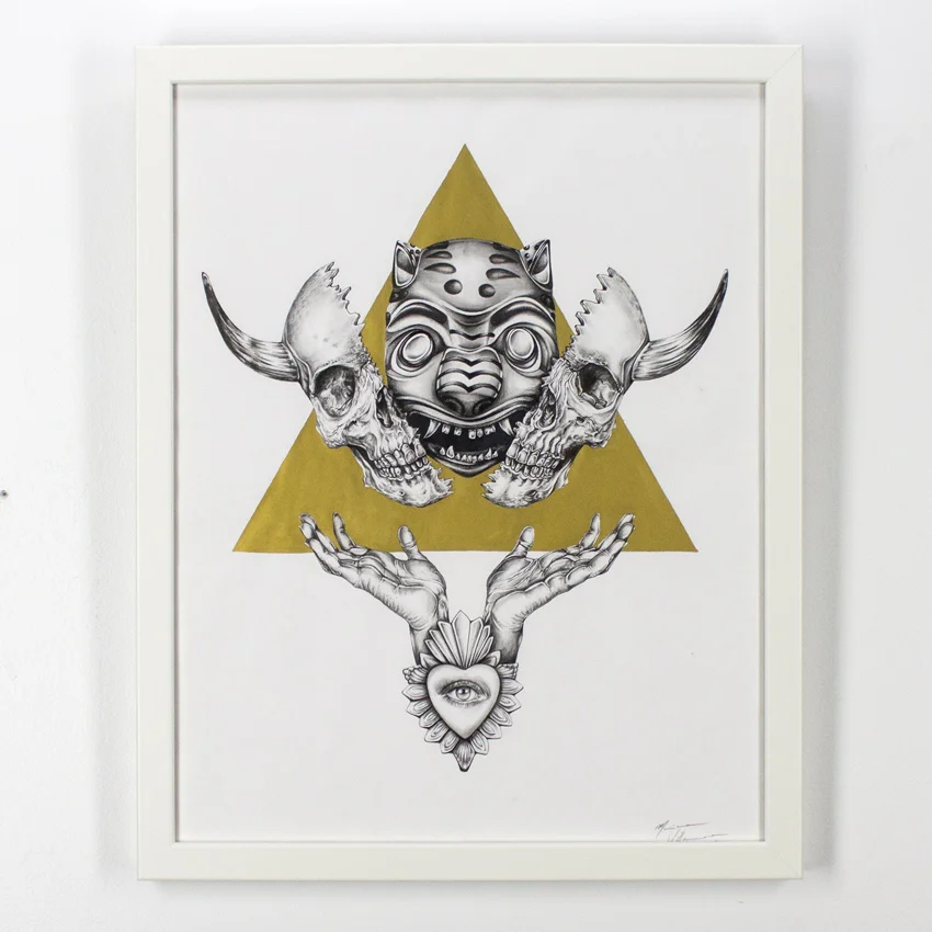 Mariana Villanueva El triunfo de la vida Graphite and ink on cotton paper 53.5 x 42 cm // 21 x 16 .5 inches $775