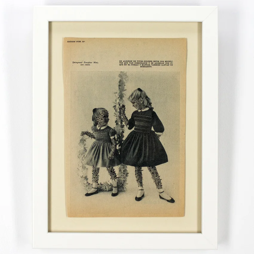 Ciler Untiled - 3 Ink on vintage magazine 29 x 20 cm // 11.5 x 8 inches $95 0
