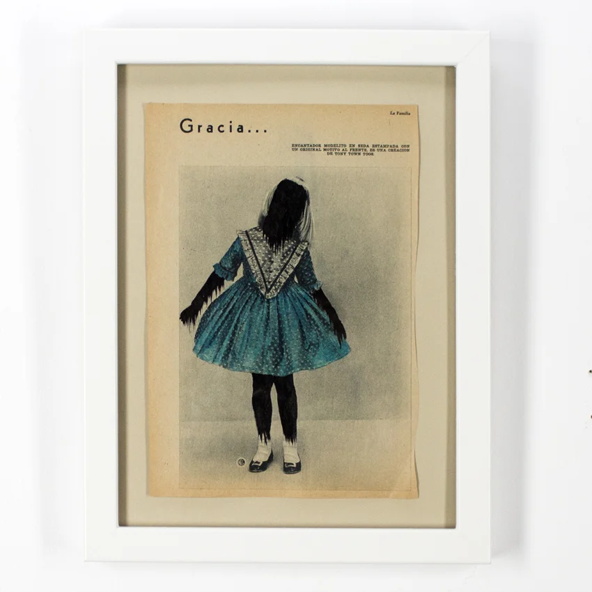 Ciler Untiled - 1 I nk on vintage magazine 29 x 20 cm // 11.5 x 8 inches $950