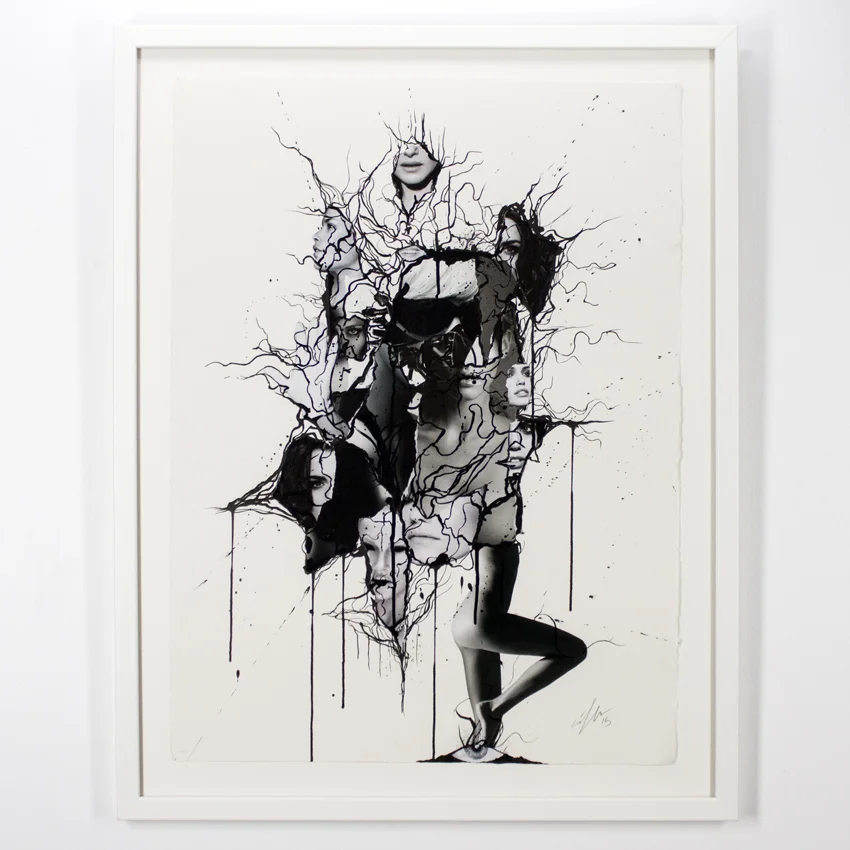 Ciler Sueño Collage and ink on cotton paper 76 x 56 cm // 30 x 22 inches $1,800