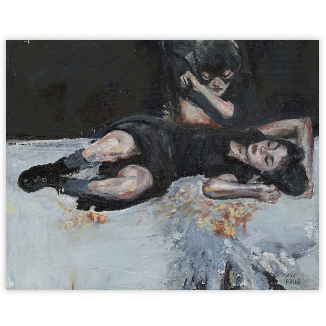 Mari Inukai Fallen Angel 16 x 20 Inches Oil on canvas $1,900 
