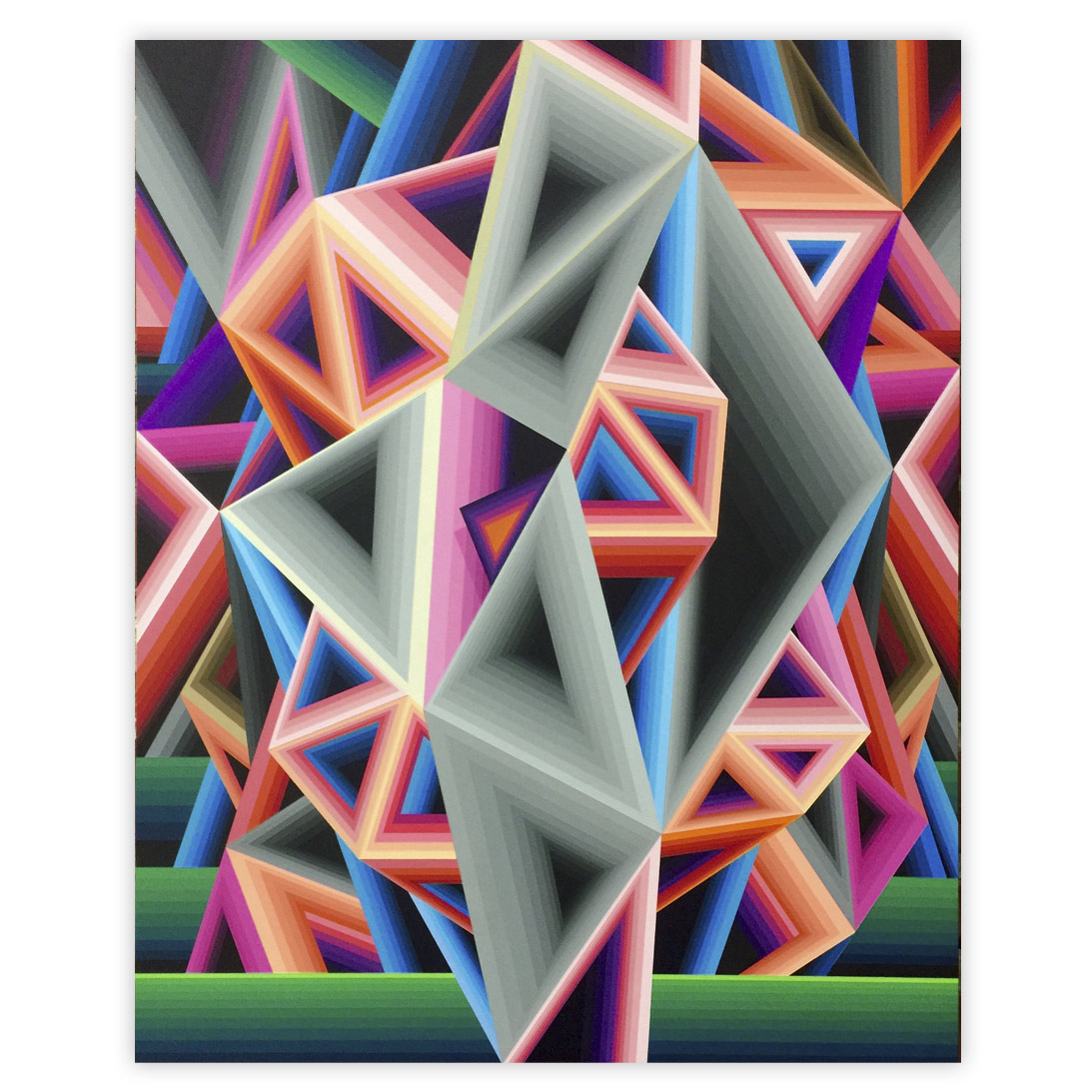 James Marshall (Dalek) Untitled 16 x 20 Inches Acrylic on wood $4,500