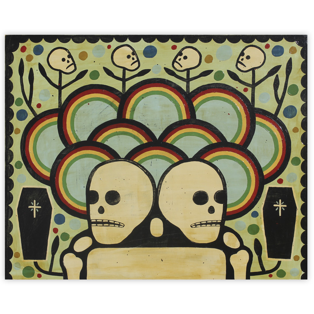 Mike Egan When We Dream, We Dream You'll Die 16 x 20 Inches Acrylic on wood panel $900 