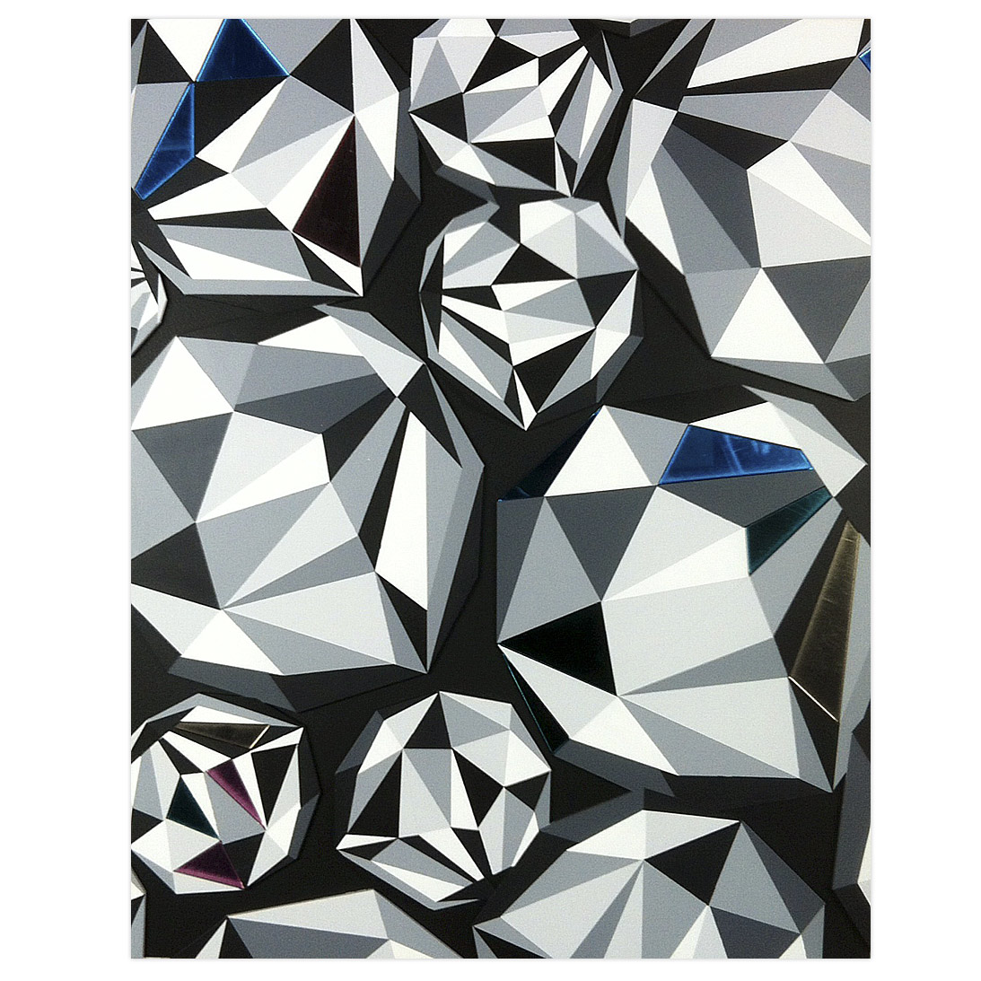 Naturel Diamond Cluster 1 16 x 20 Inches Aerosol and acrylic on cradled wood panel $1,650