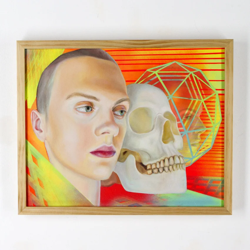 Michelle Tanguay Pyrrhic 16 x 20 Inches Oil and Aerosol on Canvas $650