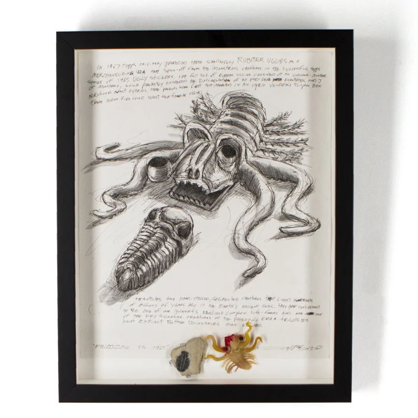 Derek Hess Paloezoic vs 1967 16 x 20 Inches Ink and mixed media on paper $1,200