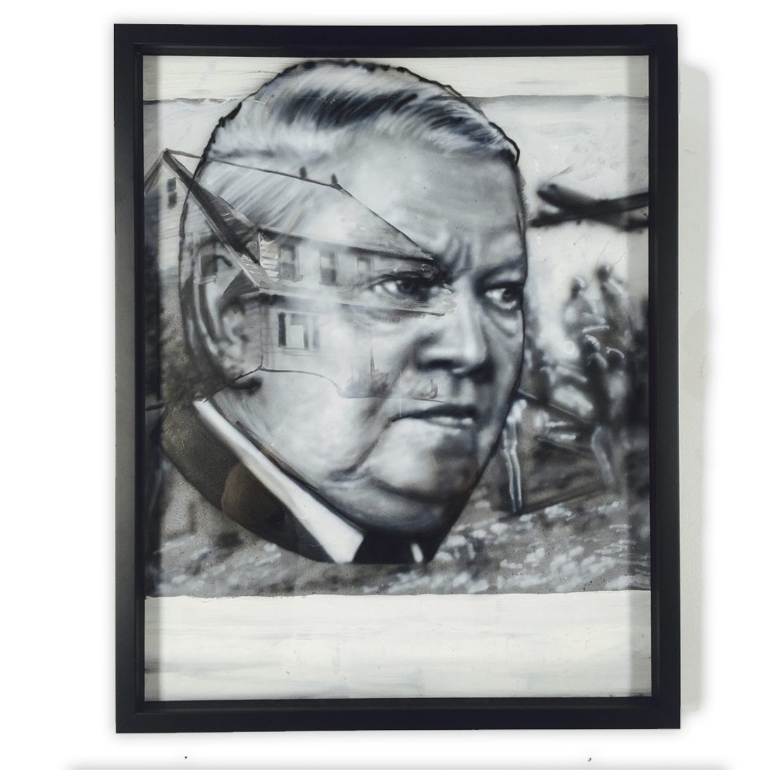 Gaia Wirtschafterwunder 16 x 20 Inches Acrylic, spray paint and airbrush on mylar $1,800