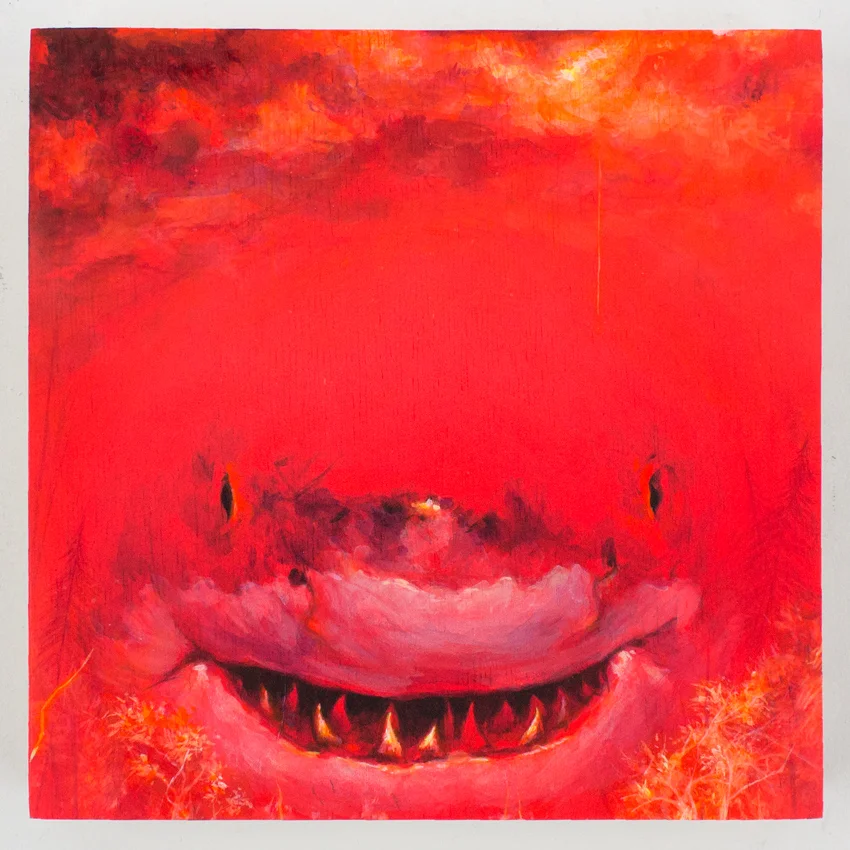 7. Shark Toof Nature’s Honey 8x8 Acrylic on Wood Panel SOLD