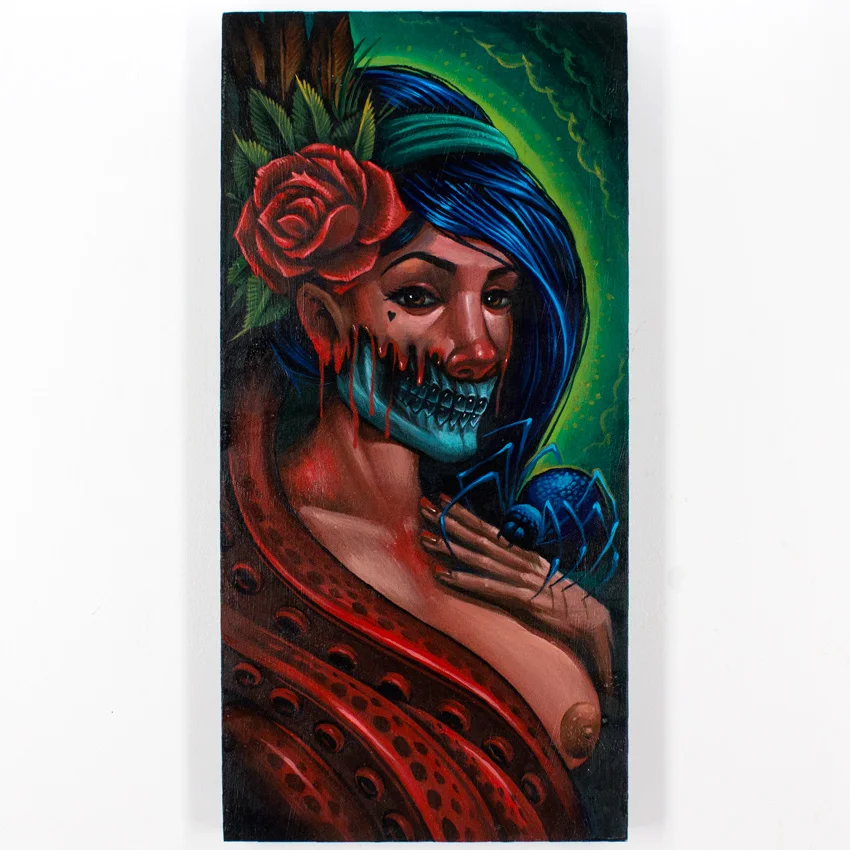 18. Maxx242 Here Need name 12x24 Acylic on Cradled Wood Panel $800 - Inquire - Purchase directly on 1xRUN