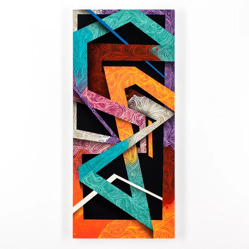24. Tead Mind Piece Receptors 11x24 Spray paint on birch wood panel $400 - Inquire - Purchase directly on 1xRUN
