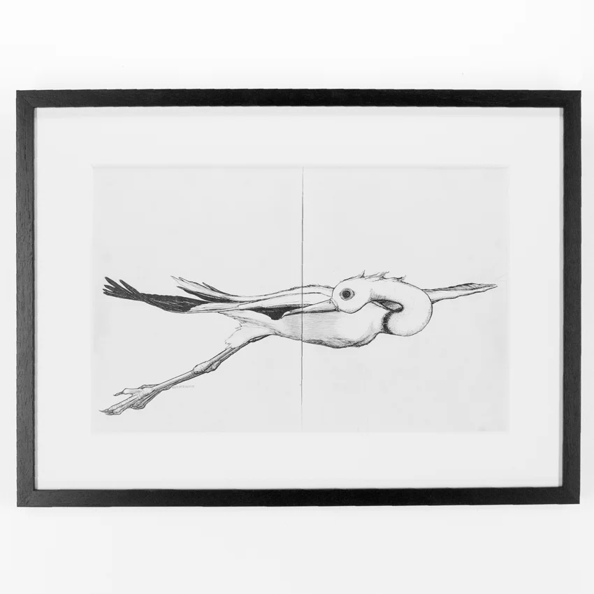 32. Ryan Doyle #babymommabecoming 27.5x20.5 Ink on Paper - Framed $500 - Inquire - Purchase directly on 1xRUN